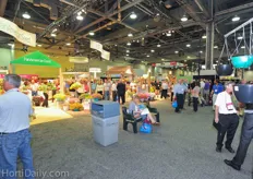 The trade show floor was packed already in the first hour of the show.