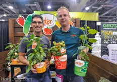 Dutch young plant breeder Van der Lugt has developed the Snacker funfoods. At Cultivate they were represented by Tim Burger of Van Wingerden and Ruud van den Akker.