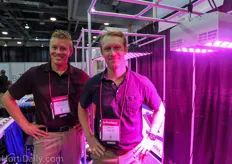 Justin Walker and Paul Gray of Illumitex. Read more about their latest introductions in this article : http://www.hortidaily.com/article/9615/Hot-news-from-Illumitex-at-GreenTech