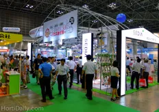 The GPEC trade show housed many Japanese greenhouse technology suppliers, around 80% of the exhibiting companies was Japanese.