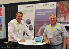 Marco Visser of Certhon together with his neighbor Allen Rowe of Horticulture Equipment and Service.