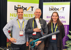 Emiel vanderwel, Ronald valentin and Lisie Geurts of Biobest Canada.