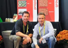 Dave Dehaan and Jan De Smet of van Der Knaap / Forteco growing media. Forteco Profit super washed is a popular slab amongst Canadian greenhouse growers