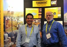 Mauricio Lopez of CAT together with Joe VanSchaick of Toromont Power Systems.