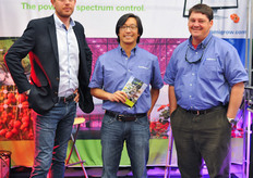 Mathieu van de Sande, George Chan and Jimmy Byrtus of Lumigrow.