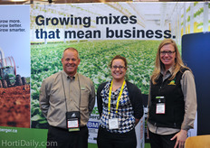 The team from Berger : Kevin Tiemstra, Sophie Hornsveld and Nancy Boekestyn.