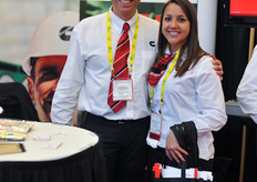 Stefan Dewit and Michelle Fischer of Cummins Power Generation.