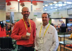 Propagators visiting the show ; Stefan Klein of Ontario Plants and Arie Alblas of Roelend's Plant Farms.