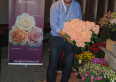Jan de Boer from Barendsen in front of the Meijer stand.