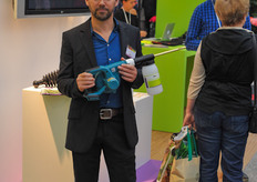 Fonny Theunis of BioBest. BioBest was exhibiting at IFTF for the first time due to the success of their Nutrimite solution in rose cultivation. Learn more about nutrimite in this article: http://www.hortidaily.com/article/11650/Nutrimite-is-the-key-to-successful-IPM-in-Moroccan-roses