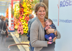 Finally we found a scoop at the IFTF; Jorien Schouten of Sudlac proudly presented the latest addition to their export team : Marike.