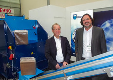 Jacques Bakker and Mark van der Zanden of Logitec Plus. They had a Coco Mill machine in their booth.