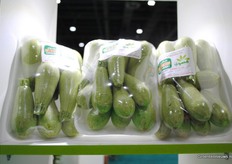 Organic courgettes, also grown in the dessert