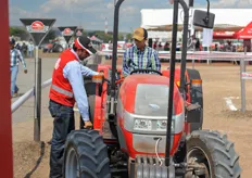 Besides the seed trials, many tractor brand offered demo rides.