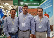 Victor Manuel, Javier Daniel Morán Escoto, and Julio Ángel Malvaez Reyes from AgroScience.