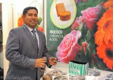 Shan Halamba of Riococo was present at the IPM to inform the floral industry about Riococo's propagation media.