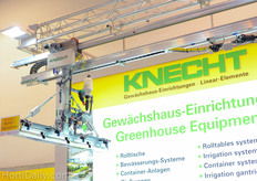 Dosatron pump on spraying boom from Knecht.