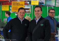 All the way from Australia ; Andrew Harford and Simon Gomme from Powerplants Australia.