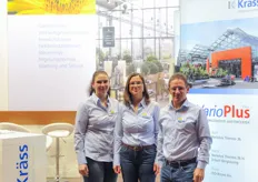 The team from Krass glasshouses ; Marion Strobele, Beatrix Hildenrand and Wolfgang Krass