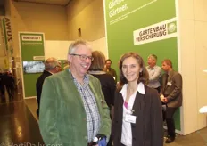 Leo van Staalduinen and Christina Somia of Gartenbau Versicherung