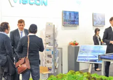 Viscon showcased their new hydroponic system.