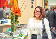 We spotted marketing manager Helen Aquino of Village Farms at the trade show floor.