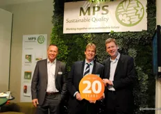 GerritJan Vreugdenhil, Robert Zuijderwijk and Arjan van der Meer celebrating 20 jaar MPS