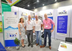 Priva and Stolze joined forces at Horti Asia 2015. From left to right: Priva's Thera Rohling & Kenneth Jakobsen, Harald Buitenweg (stolze) and Rene van Rensen (Fresh Studio)