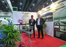 Senthil Kumaran and Manuel Guerrero of the Spanish greenhouse constructor Asthor.
