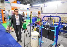 Thierry Claireau from Dosatron: the horticultural use of dosing pumps is gaining more and more foothold in Southeast Asia said Claireau. They commissioned projects last year in Vietnam and Malaysia.