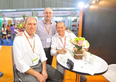 A small substrate convention at the Dutch pavilion?!: Peter Sallaets of Peltracom, Martijn Mellema ( Jiffy) and Ludo van Boxem (former Van der Knaap Group , now Van Ieperen)
