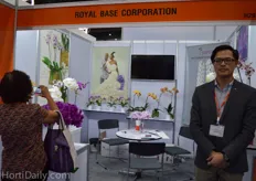 Ivan Liao of Royal Base Corporation, producer of phaleanopsis , tissue culture, young plants and cut flowers in Taiwan. An interview with Ivan Liao will follow on HortiDaily.com.