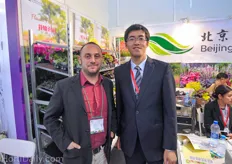 Alessandro Mazzacano from Urbinati together with customer and grower Kevin Cheng from Beijing Florascape.