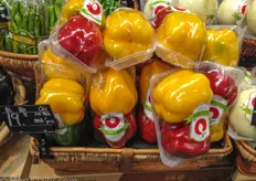 Two bell peppers for 3.05 dollars.