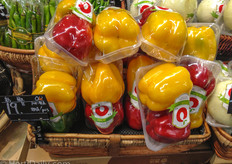 Two bell peppers for 3.05 dollars.