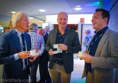 BDO's Pieter Eenhoorn and Stefan van Vliet together with Vrisea grower Bjorn Bunnik (Middle)