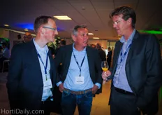 Robert Kielstra and Koen Brabander (PB Techniek) together with Joep van den Bosch of Hortimax