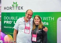 Glenn Behrman of Green Tech Agro together with Cammie McKenzie of HortiTek