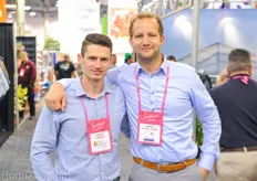 Chris Aarts of C.E. Tomato Hooks and Wouter Voortman of Vitotherm.
