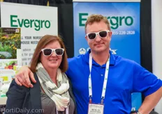 Christine Stein and Remco Kostwinder with Evergro.
