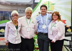 Tracey Young, Bruno Carnevale, Mike Anderson and Kelly Kungel of Sun Parlour Grower Supply.