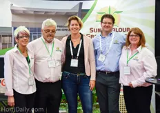 Jorien Schouten of Sudlac visiting her Canadian distributor Sun Parlour Growers Supply.