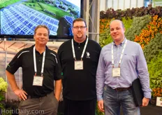 GGS Structures' Greg Ackland and Aaron Bonas together with Eric Schafer of Alcomij.
