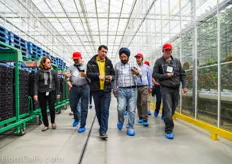 Grower Herney Hernandez (middle) welcomed us at Mucci's tomato production site in Kingsville, Ontario. Mucci Farms owns 150 acres of greenhouses, and are responsible for the marketing of more than 400 acres of Ontario greenhouse product across North America.