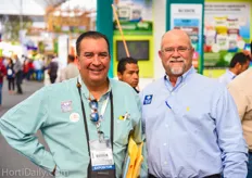 US based seed supplier Mario Perches together with Hans Hovda of Rio Rico Farms.