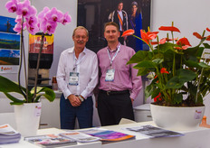 Dutch Agricultural counselor Jean Rummenie with Frank Hoogendoorn of the Dutch Embassy
