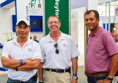 Alejandro Lopez and Fons Aldenzee of Windset Farms visiting Edgar Leyton of Leyton Greenhouse Supply