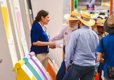 Veronica Cortes of Svensson consulting growers about energy and shading screens.