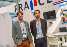 Nicolas Briffault and Barthelemy Richel of Richel Greenhouses. They are building another greenhouse at the Agropark for Geoponica this year.