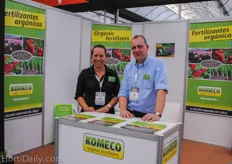 Carolina Carrizales and Arie van de Wijgert of the organic fertilizer manufacturer Komeco